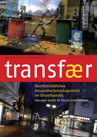 Titelseite des Magazins transfær Ausgabe 01/2017
