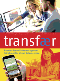 Titelseite des Magazins transfær Ausgabe 02/2018
